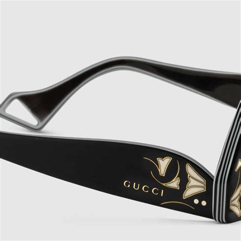 gucci glasses inverted|gucci oversized clear glasses.